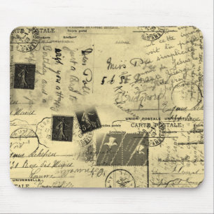 Vintage-Postkarten-Mauspad Mousepad