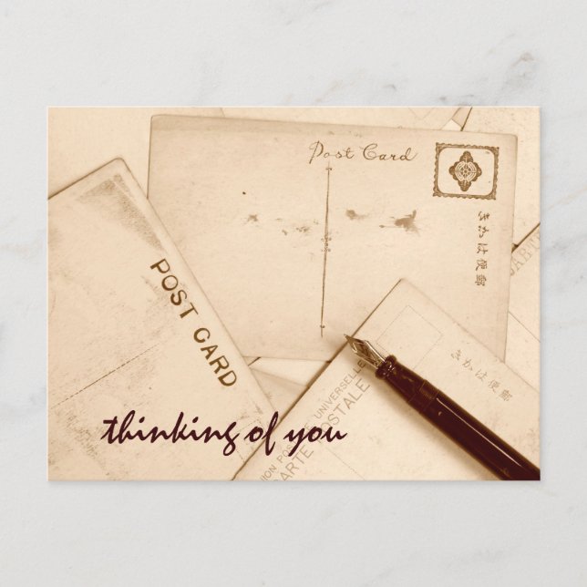 Vintage Postkarten Postkarte (Vorderseite)