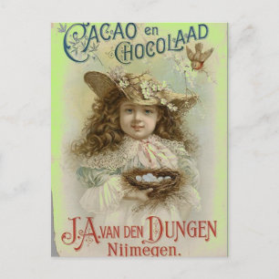 VINTAGE POSTKARTEN - SCHOKOLADENWERBUNG - POST