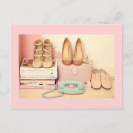 Vintage Postkarten, Schuhe Postkarte