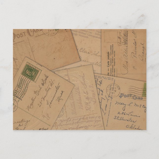 Vintage Postkartenkollektion Postkarte (Vorderseite)