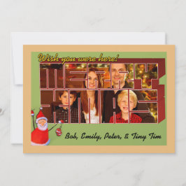 Vintage PostkartenWeihnachtsWeihnachten Feiertagskarte