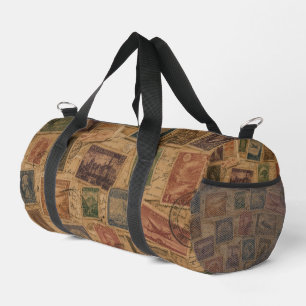 Vintage-Poststempel philatelische Ephemera Duffle Bag