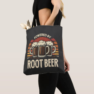 Vintage Powered By Root Beer Lustiges Trinken