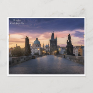 vintage prag Prag Tschechien République tchèque Postkarte