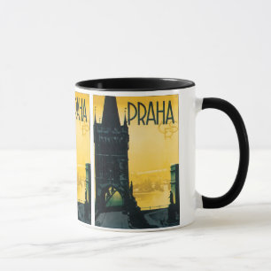 Vintage Prag (Praha) Poster Tasse