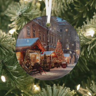 Vintage Prager Keramik Tile Ornament Aus Glas