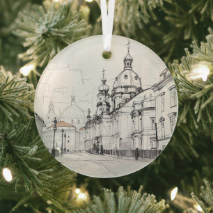 Vintage Prager Keramik Tile Ornament Aus Glas