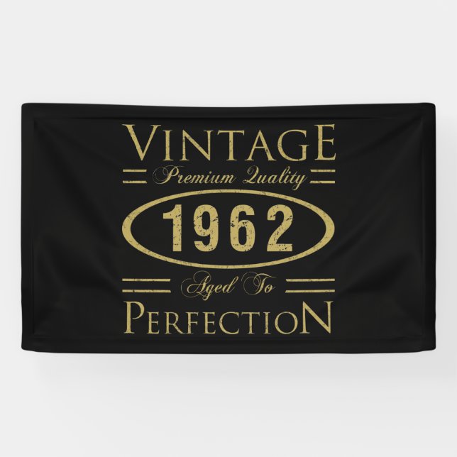 Vintage Prämie 1962 60. Geburtstag Banner (Horizontal)