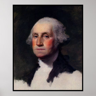 Vintage-Präsidentenporträt von George Washington Poster