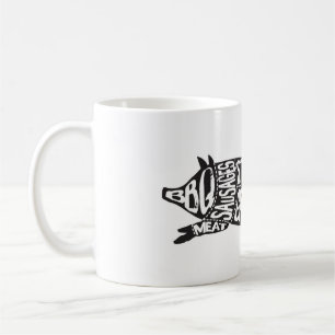 Vintage Preist den Speck Lustiges Schwein Tasse