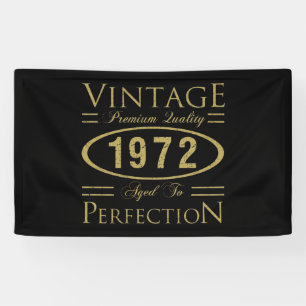 Vintage Premium 1972 50. Geburtstag Banner