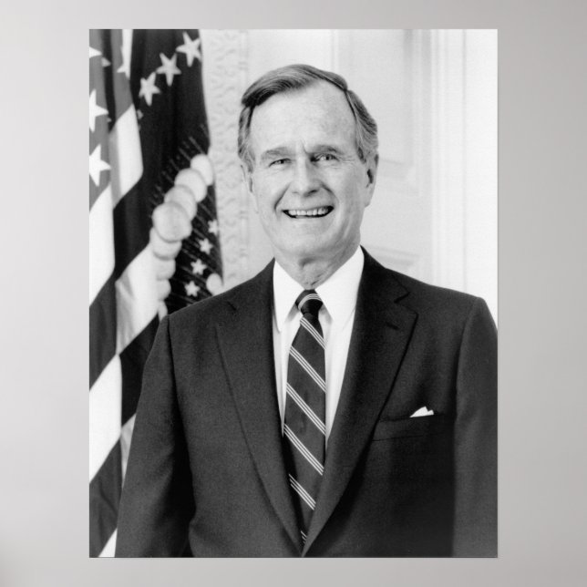 Vintage President George Herbert Walker Bush Poster (Vorne)