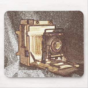 Vintage Presse-Kamera Mousepad