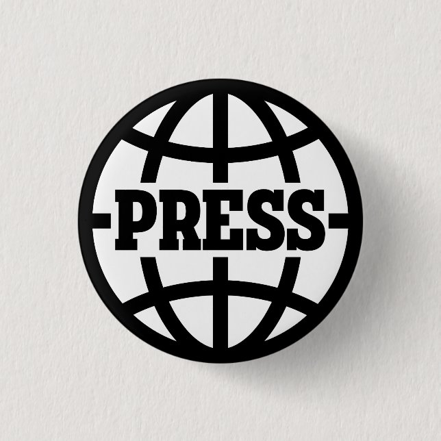Vintage-Pressemitgliedsausweis-Button Button (Vorderseite)