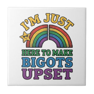 Vintage Pride Bigots verstören Regenbogen-Shirt-De Fliese