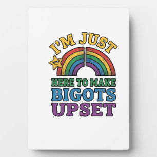 Vintage Pride Bigots verstören Regenbogen-Shirt-De Fotoplatte