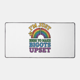 Vintage Pride Bigots verstören Regenbogen-Shirt-De Schreibtischunterlage