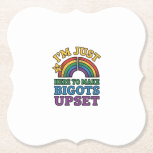 Vintage Pride Bigots verstören Regenbogen-Shirt-De Untersetzer