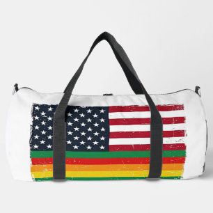 Vintage Pride Flag Distressed Vector-Shirt-Design_ Duffle Bag