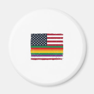 Vintage Pride Flag Distressed Vector-Shirt-Design_ Magnet