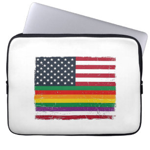Vintage Pride-Flagge Distressed Vector-Shirt-Desig Laptopschutzhülle