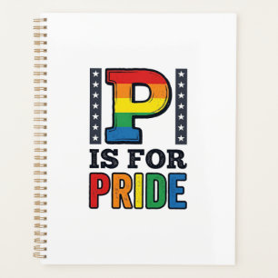 Vintage Pride Letter P Regenbogen-Shirt Design_1 Planer