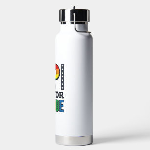 Vintage Pride Letter P Regenbogen-Shirt Design_1 Trinkflasche