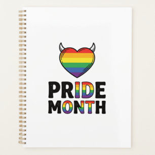 Vintage Pride Month Horned Heart Shirt Design_1 Planer