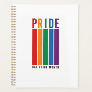 Vintage Pride Month Regenbogen-Typografie-Shirt-De Planer