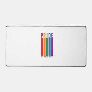 Vintage Pride Month Regenbogen-Typografie-Shirt-De Schreibtischunterlage