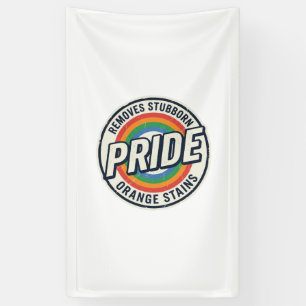 Vintage-Pride-Protest Regenbogen-Abzeichen Vektor- Banner