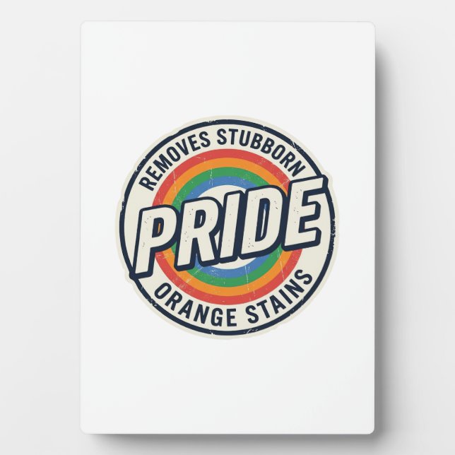 Vintage-Pride-Protest Regenbogen-Abzeichen Vektor- Fotoplatte (Vorderseite)