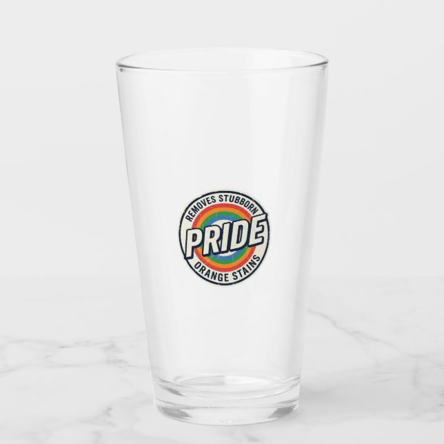 Vintage-Pride-Protest Regenbogen-Abzeichen-Vektord Glas (Vorderseite)