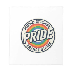 Vintage-Pride-Protest Regenbogen-Abzeichen-Vektord Notizblock