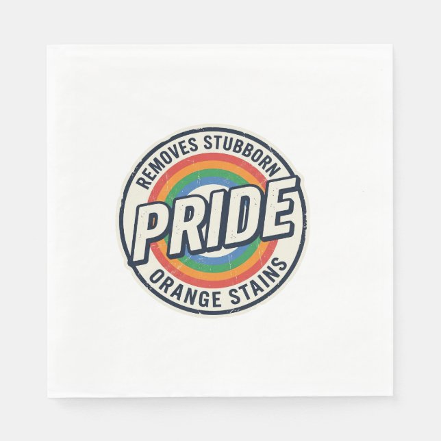Vintage-Pride-Protest Regenbogen-Abzeichen-Vektord Serviette (Vorderseite)
