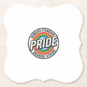 Vintage-Pride-Protest Regenbogen-Abzeichen-Vektord Untersetzer