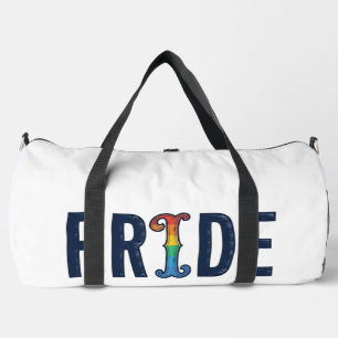 Vintage-Pride-Regenbogen-Lettern-T-Shirt-Design_1 Duffle Bag