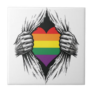 Vintage Pride Zerrissenes Hemd Vektor Design_1 Fliese