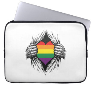 Vintage Pride Zerrissenes Hemd Vektor Design_1 Laptopschutzhülle