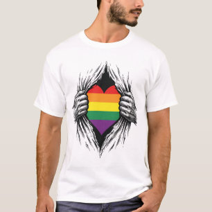 Vintage Pride Zerrissenes Hemd Vektor Design_1 T-Shirt