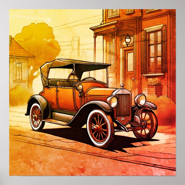 Vintage Printwerbung, digitaler Download, Wall Art Poster (Vorne)