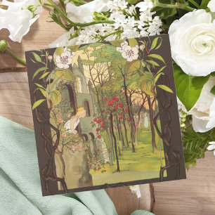 Vintage Prinzessin im Wald