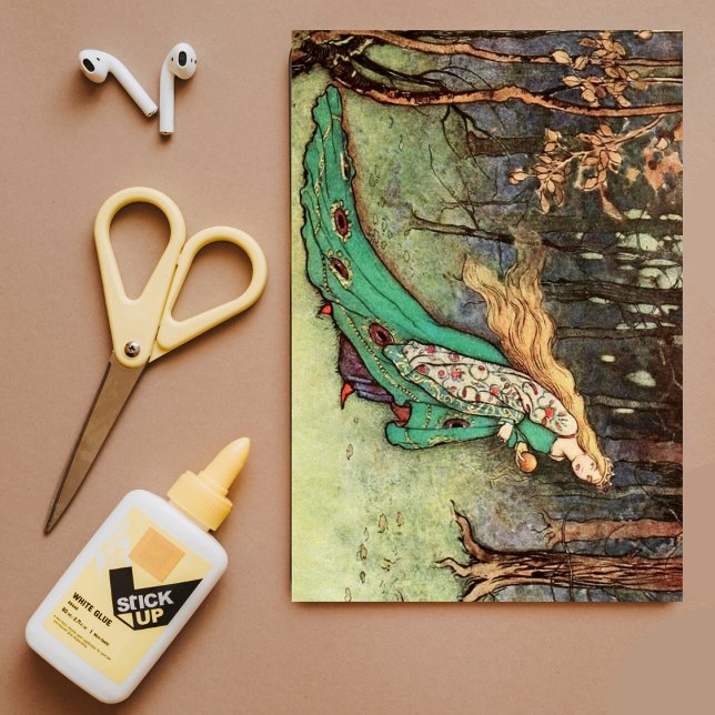 Vintage Prinzessin im Wald Art Decoupage Seidenpapier (Von Creator hochgeladen)