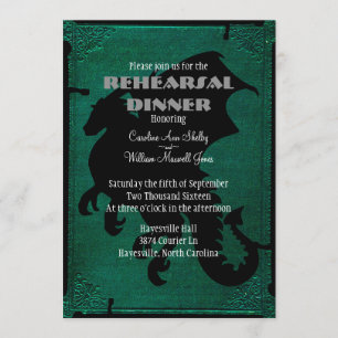 Vintage Probe des mittelalterlichen Drachenschwert Einladung