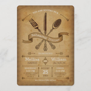 Vintage Probe Einladung