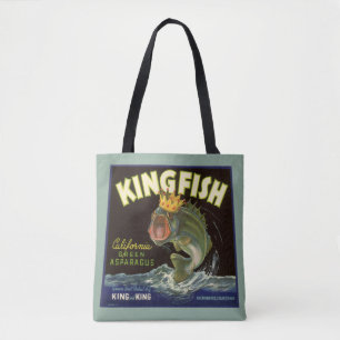 Vintage-Produkt-Dosenetikett-Kunst, Königsfisch Sp