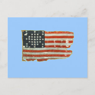 Vintage-Produkte mit amerikanischer Flagge Postkarte