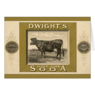 Vintage-Produktetikett, Dwight's Bicarbonated Soda