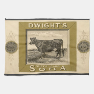 Vintage-Produktetikett, Dwight's Bicarbonated Soda Geschirrtuch